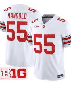 Nick Mangold Jersey #55 Ohio State Buckeyes Glitter Vapor All Stitched by My Store NCAA Football Jerseys