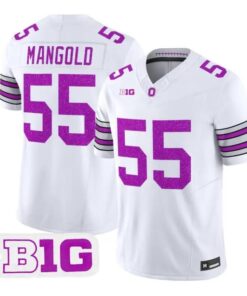 Nick Mangold Jersey #55 Ohio State Buckeyes Glitter Vapor All Stitched by My Store NCAA Football Jerseys
