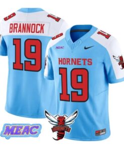 Noah_Brannock_Jersey_19_Delaware_State_Hornets_2026_Vapor_Stitched_Blue_Alter - Daily Sport Fan Noah Brannock Jersey #19 Delaware State Hornets 2026 Vapor Stitched by My Store NCAA Football Jerseys