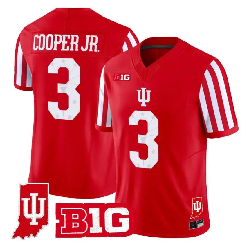 Omar Cooper Jr Jersey #3 Indiana Hoosiers 2026 Indiana State Patch Vapor Stitched 1 Omar Cooper Jr Jersey #3 Indiana Hoosiers 2026 Indiana State Patch Vapor Stitched by My Store NCAA Football Jerseys