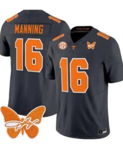 Peyton Manning Jersey #16 Tennessee Volunteers 2026 Stitched by My Store NCAA Football Jerseys