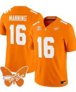 Peyton Manning Jersey #16 Tennessee Volunteers 2026 Stitched by My Store NCAA Football Jerseys