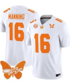 Peyton Manning Jersey #16 Tennessee Volunteers 2026 Stitched by My Store NCAA Football Jerseys
