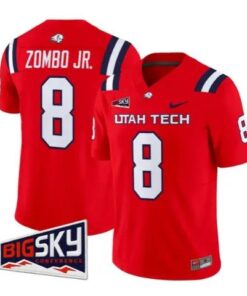 Prince Zombo Jr Jersey #8 Utah Tech Trailblazers 2026 Stitched by My Store NCAA Football Jerseys