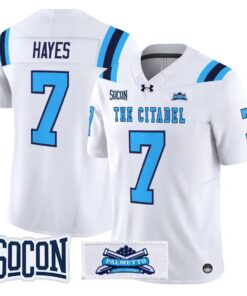 Quentin Hayes Jersey #7 The Citadel Bulldogs 2026 Vapor Limited Stitched by My Store NCAA Football Jerseys