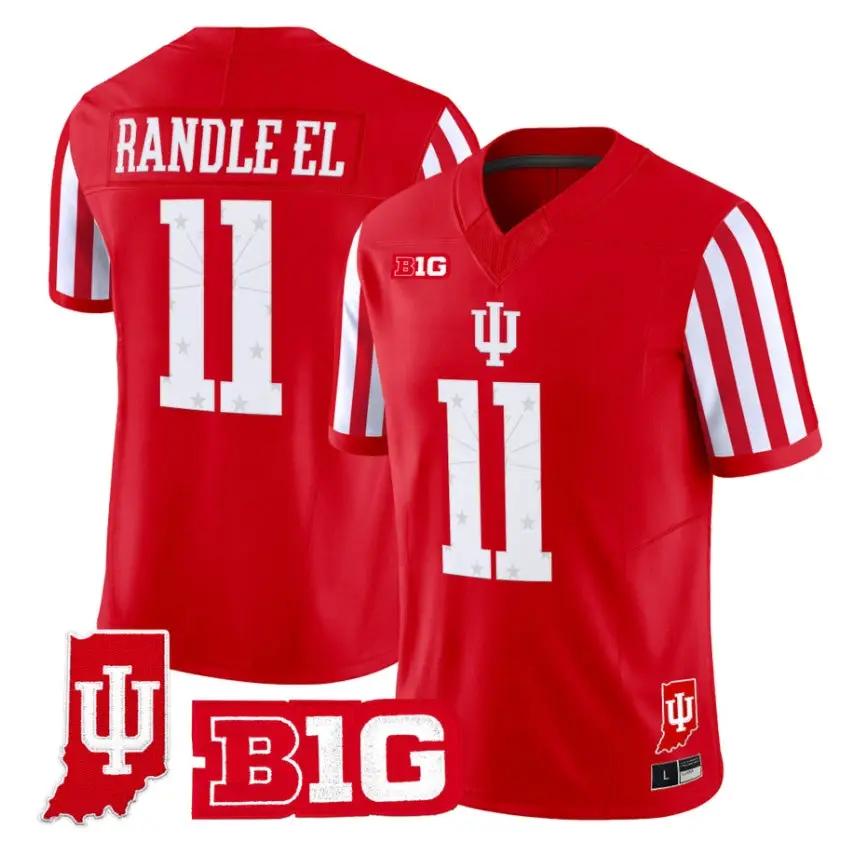 Randle El Jersey #11 Indiana Hoosiers 2026 Indiana State Patch Vapor Stitched 1 Randle El Jersey #11 Indiana Hoosiers 2026 Indiana State Patch Vapor Stitched by My Store NCAA Football Jerseys