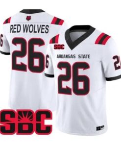 Red Wolves Jersey #26 Arkansas State Red Wolves 2026 Stitched by My Store NCAA Football Jerseys