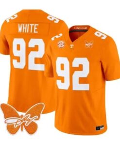 Reggie White Jersey #92 Tennessee Volunteers 2026 Stitched by My Store NCAA Football Jerseys