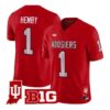 Roman Hemby Jersey #1 Indiana Hoosiers 90s Throwback 2026 Vapor Stitched by My Store NCAA Football Jerseys