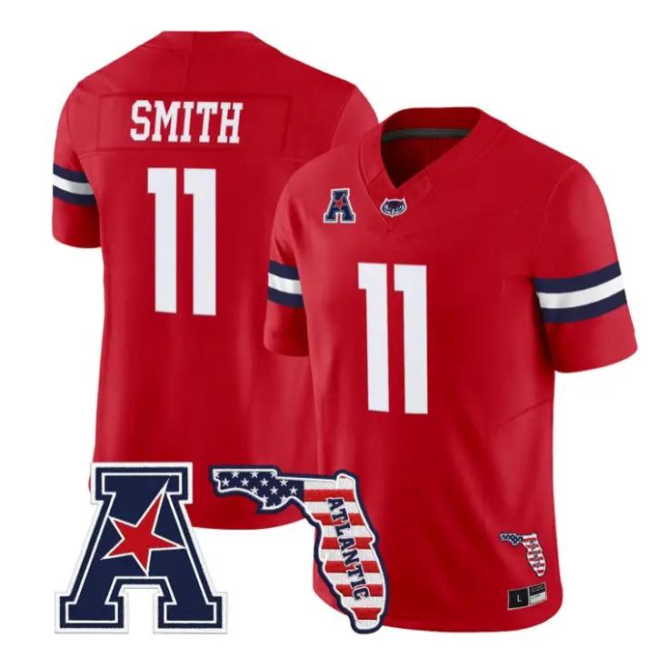 Rusty Smith Jersey #11 Florida Atlantic Owls 2026 Florida Patch Stitched 2 Rusty Smith Jersey #11 Florida Atlantic Owls 2026 Florida Patch Stitched by My Store NCAA Football Jerseys