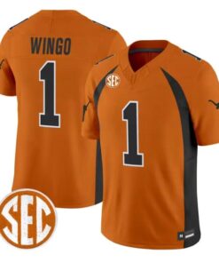 Ryan Wingo Jersey #1 Texas Longhorns 1990 Throwback 2026 Vapor Limited Stitched by My Store NCAA Football Jerseys