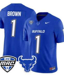 SaVeon Brown Jersey #1 Buffalo Bulls 2026 All Stitched by My Store NCAA Football Jerseys