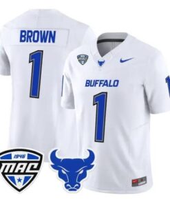 SaVeon Brown Jersey #1 Buffalo Bulls 2026 All Stitched by My Store NCAA Football Jerseys