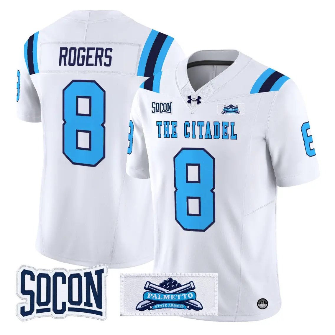 Savionne Rogers Jersey #8 The Citadel Bulldogs 2026 Vapor Limited Stitched 1 Savionne Rogers Jersey #8 The Citadel Bulldogs 2026 Vapor Limited Stitched by My Store NCAA Football Jerseys
