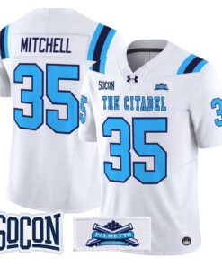 Stump Mitchell Jersey #35 The Citadel Bulldogs 2026 Vapor Limited Stitched by My Store NCAA Football Jerseys