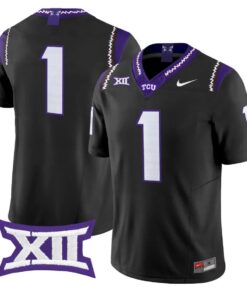 Team Jersey #1 TCU Horned Frogs 2026 Vapor Limited Stitched by My Store NCAA Football Jerseys