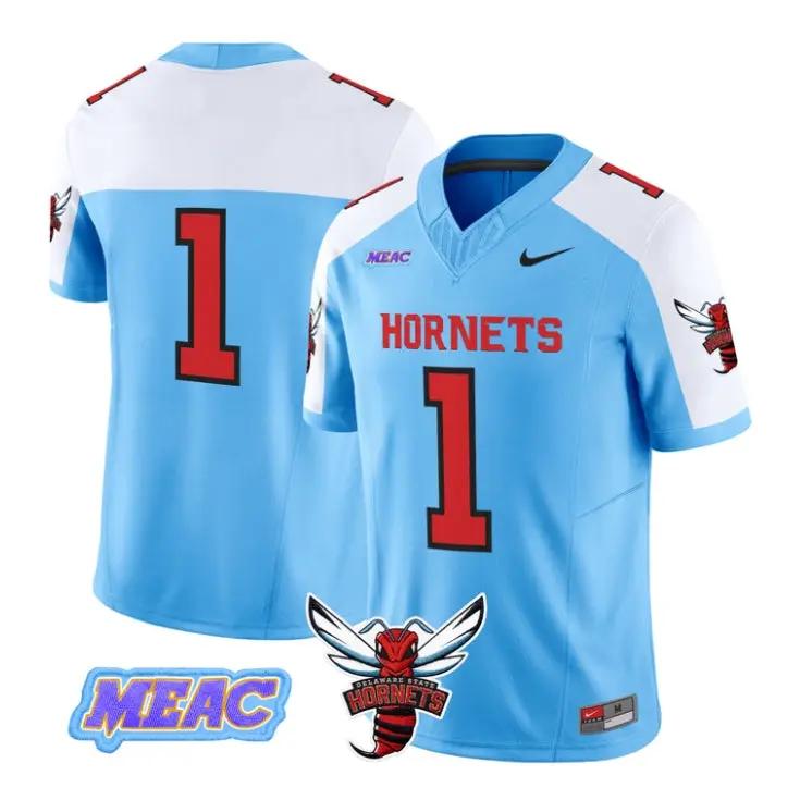 Team_Jersey_1_Delaware_State_Hornets_2026_Vapor_Limited_All_Stitched_Blue_Alter - Daily Sport Fan Team Jersey #1 Delaware State Hornets 2026 Vapor Limited All Stitched by My Store NCAA Football Jerseys