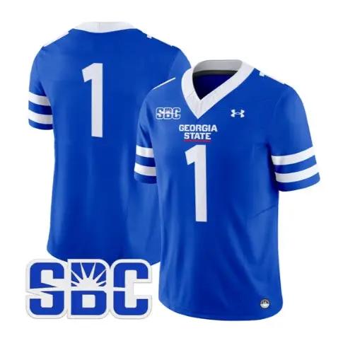 Team Jersey #1 Georgia State Panthers 2026 Limited All Stitched by My Store NCAA Football Jerseys