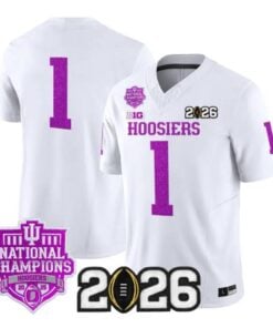 Team Jersey #1 Indiana Hoosiers 2026 Glitter Vapor Limited Stitched by My Store NCAA Football Jerseys