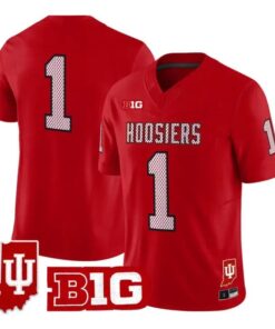 Team Jersey #1 Indiana Hoosiers 90s Throwback 2026 Vapor Limited Stitched by My Store NCAA Football Jerseys