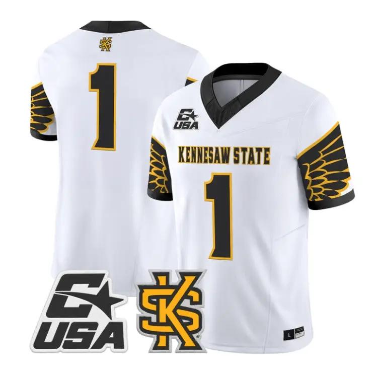 Team Jersey #1 Kennesaw State Owls 2026 Vapor Limited All Stitched by My Store NCAA Football Jerseys