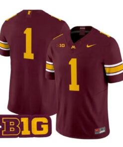 Team Jersey #1 Minnesota Golden Gophers 2026 All Stitched by My Store NCAA Football Jerseys