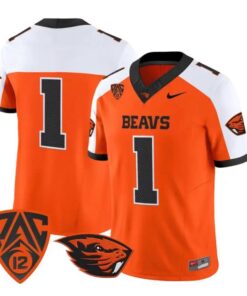 Team Jersey #1 Oregon State Beavers 2026 Vapor Limited All Stitched by My Store NCAA Football Jerseys