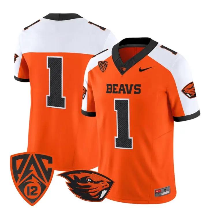 Team_Jersey_1_Oregon_State_Beavers_2026_Vapor_Limited_All_Stitched_Orange_Alter - Daily Sport Fan Team Jersey #1 Oregon State Beavers 2026 Vapor Limited All Stitched by My Store NCAA Football Jerseys