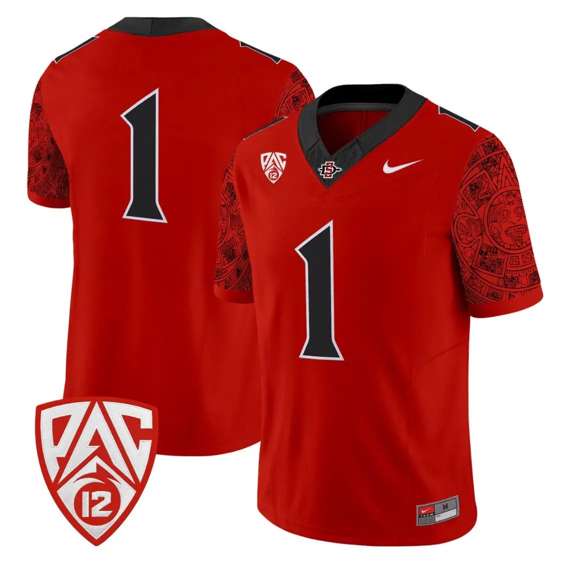Team Jersey #1 San Diego State Aztecs 2026 Vapor Stitched by My Store NCAA Football Jerseys