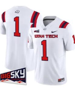 Team Jersey #1 Utah Tech Trailblazers 2026 Limited Stitched by My Store NCAA Football Jerseys