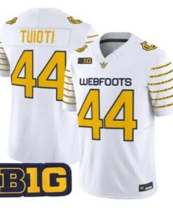 Teitum Tuioti Jersey #44 Oregon Ducks 1916 Throwback Stitched by My Store NCAA Football Jerseys