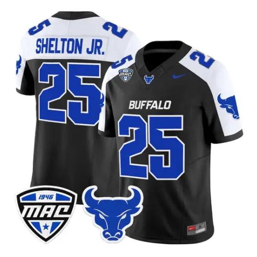Terrance Shelton Jr Jersey #25 Buffalo Bulls 2026 Stitched by My Store NCAA Football Jerseys