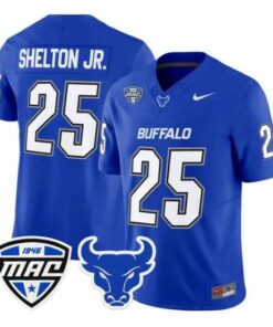 Terrance Shelton Jr Jersey #25 Buffalo Bulls 2026 Stitched by My Store NCAA Football Jerseys