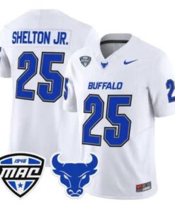 Terrance Shelton Jr Jersey #25 Buffalo Bulls 2026 Stitched by My Store NCAA Football Jerseys