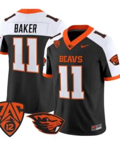 Terry_Baker_Jersey_11_Oregon_State_Beavers_2026_Vapor_All_Stitched_Black_Alter - Daily Sport Fan Terry Baker Jersey #11 Oregon State Beavers 2026 Vapor All Stitched by My Store NCAA Football Jerseys