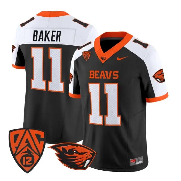 Terry Baker Jersey #11 Oregon State Beavers 2026 Vapor All Stitched by My Store NCAA Football Jerseys