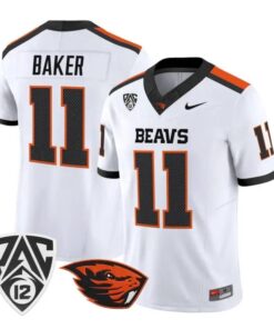 Terry Baker Jersey #11 Oregon State Beavers 2026 Vapor All Stitched by My Store NCAA Football Jerseys