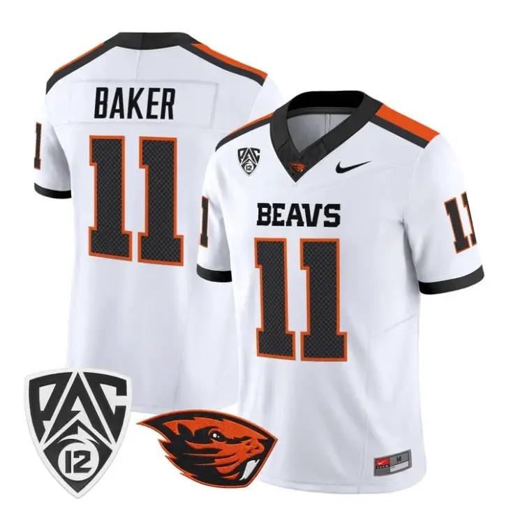 Terry Baker Jersey #11 Oregon State Beavers 2026 Vapor All Stitched by My Store NCAA Football Jerseys
