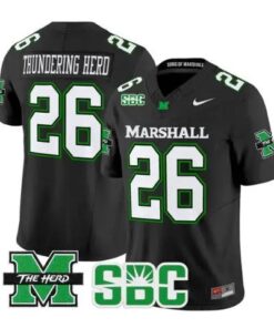 Thundering Herd Jersey #26 Marshall Thundering Herd Stitched by My Store NCAA Football Jerseys