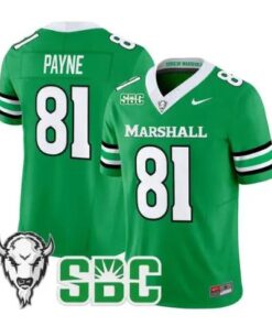Toby Payne Jersey #81 Marshall Thundering Herd All Stitched by My Store NCAA Football Jerseys