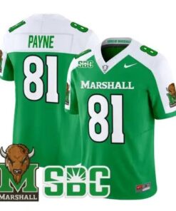 Toby Payne Jersey #81 Marshall Thundering Herd All Stitched by My Store NCAA Football Jerseys