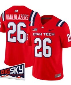 Trailblazers Jersey #26 Utah Tech Trailblazers 2026 All Stitched by My Store NCAA Football Jerseys