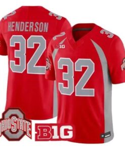 Treveyon Henderson Jersey #32 Ohio State Buckeyes 2026 Vapor Stitched by My Store NCAA Football Jerseys
