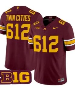 Twin Cities Jersey #612 Minnesota Golden Gophers 2026 Stitched by My Store NCAA Football Jerseys