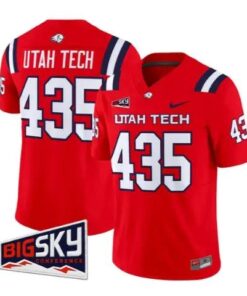 Utah Tech Jersey #435 Utah Tech Trailblazers 2026 All Stitched by My Store NCAA Football Jerseys