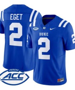 Walker Eget Jersey #2 Duke Blue Devils 2026 Vapor Limited Stitched by My Store NCAA Football Jerseys