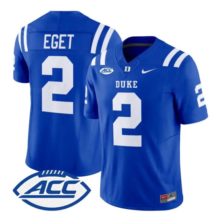 Walker_Eget_Jersey_2_Duke_Blue_Devils_2026_Vapor_Limited_Stitched_Royal - Daily Sport Fan Walker Eget Jersey #2 Duke Blue Devils 2026 Vapor Limited Stitched by My Store NCAA Football Jerseys