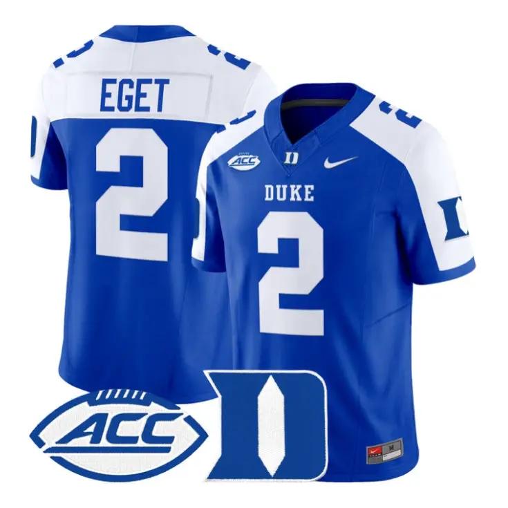Walker_Eget_Jersey_2_Duke_Blue_Devils_2026_Vapor_Limited_Stitched_Royal_Alter - Daily Sport Fan Walker Eget Jersey #2 Duke Blue Devils 2026 Vapor Limited Stitched by My Store NCAA Football Jerseys