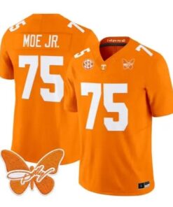 Wendell Moe Jr Jersey #75 Tennessee Volunteers 2026 Stitched by My Store NCAA Football Jerseys