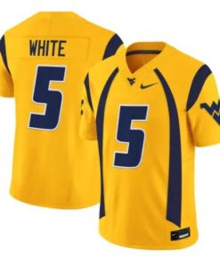 West Virginia Mountaineers Jersey 2026 Throwback Vapor Stitched Gold by My Store NCAA Football Jerseys